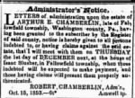 Arthur E Chamberlain 1853 Administrator's Notice.JPG