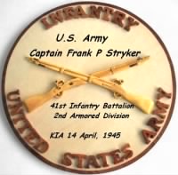 WWII U.S. Army Capt. Frank P Stryker, KIA 14 April, 1945 /Gernamy