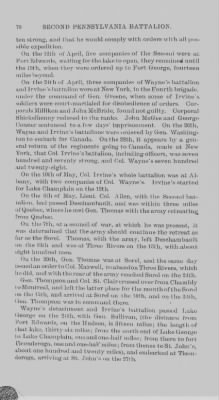 Volume X > Second Pennsylvania Battalion, Col. Arthur St. Clair. January 1776-January, 1777.