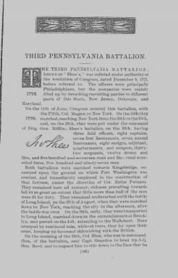 Volume X > Third Pennsylvania Battalion. Col. John Shee. January 5, 1776-January 3, 1777.