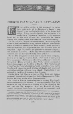 Volume X > Fourth Pennsylvania Battalion, Col. Anthony Wayne. January 3, 1776-January 24, 1777.