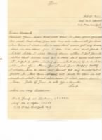Letter from Frank W Anderson