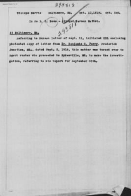 Old German Files, 1909-21 > B. G. Boss (#293818)