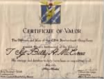 Certificate of Valor