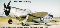 522nd FBS, Lt Arnol Sellars, Pilot of the P-47 D Thunderbolt /Italy
