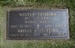 Cemetery marker for Walter Teixeira & Abelia B. (Tito) Teixeira (wife)
