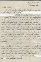 August 27, 1945 Censored Letter