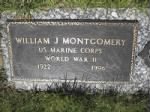 William James Montgomery Headstone 1922-1996