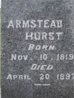 Pvt Armstead A Hurst Army Headstone