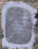 Lieut Peter Gamble Navy Headstone