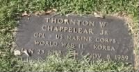Corp Thornton White Chappelear Jr USMC Headstone