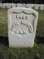 Seaman John Hunter Headstone