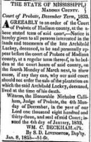 Archibald Lackey 1834 Probate Notice.JPG