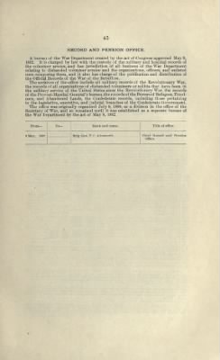 US Army Historical Register - Volume 1 > Part I - Chiefs of Bureaus or Staff Corps of the Army