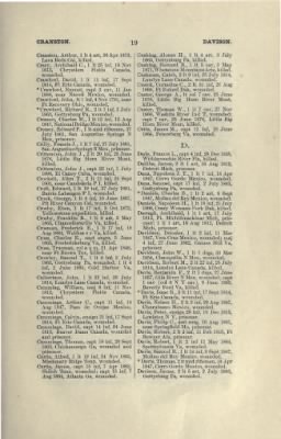 US Army Historical Register - Volume 2 > Part III - Officers of the Regular Army Killed, Wounded, or Taken Prisoner in Action