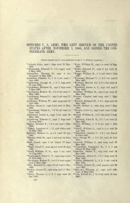 Part III - Officers Who Left the US Army After 1860 and Joined the Confederate Service > Page 1