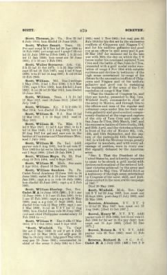 US Army Historical Register - Volume 1 > Part II - Complete Alphabetical List of Commissioned Officers of the Army