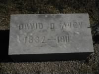 Pvt David D Avey Army Headstone