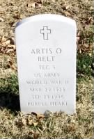 Tec 5 Artis O Belt Army Headstone