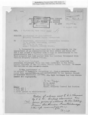 Thumbnail for Cases and Reports Relating to Property and Equipment Released by Vienna Area Command (VAC) to the Austrian Government > V1.1740/IX Regina Schwarzbach