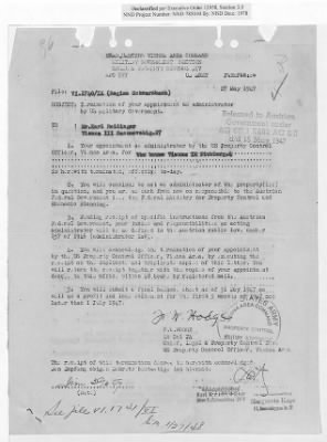 Thumbnail for Cases and Reports Relating to Property and Equipment Released by Vienna Area Command (VAC) to the Austrian Government > V1.1740/IX Regina Schwarzbach