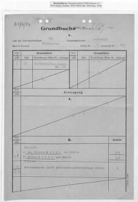 Thumbnail for Cases and Reports Pertaining to Property Administered by the Vienna Area Command (VAC) > PC/V/II/82 William And Hedwig Kulka