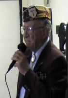 Vince Pale as a guest speaker at a WWII - POW/MIA Candlelight Service
