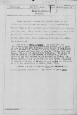Old German Files, 1909-21 > Frank J. Cronin (#278522)