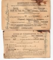 Selective Service cards