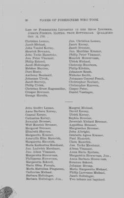 Volume XVII > Names of Foreigners who took the Oath of Allegiance, 1727-1775.