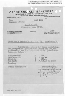 Cases and Reports Pertaining to Property Administered by the Vienna Area Command (VAC) > PC/V/IX/100 Ronald Caroll (Bronislav Goldman) (January 1947-February 1948)