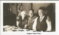 Herb with his parents prior to going over seas,  likely Dec. 1942
