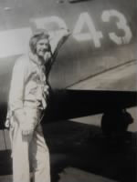Frank beside his airplane circa 1940's