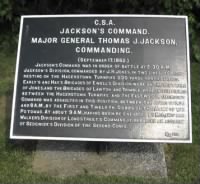 Thomas Jonathan Jackson-Monument map: Dunker Church