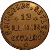 12th Illinois Cavalry Regiment Token