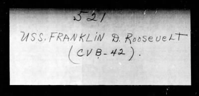 Thumbnail for Franklin D Roosevelt (CVB-42) > 1946