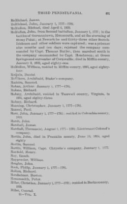 Volume X > Continental Line. Third Pennsylvania. January 1, 1777-November 3, 1783.