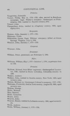 Volume X > Continental Line. Third Pennsylvania. January 1, 1777-November 3, 1783.