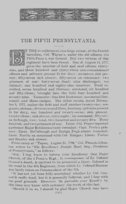 Volume X > Continental Line. Fifth Pennsylvania. January 1, 1777-January 1, 1783.