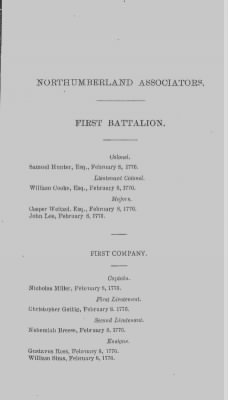 Thumbnail for Volume XIV > Muster Rolls and Papers Relating to the Associators and Militia of the County of Northumberland.