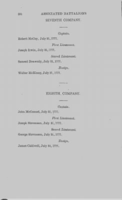 Thumbnail for Volume XIV > Muster Rolls and Papers Relating to the Associators and Militia of the County of Cumberland.