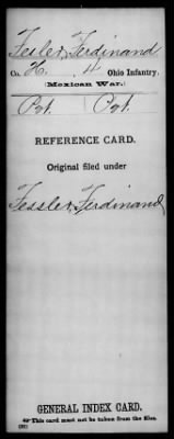 Thumbnail for Ferdinand > Fesler, Ferdinand (Pvt)