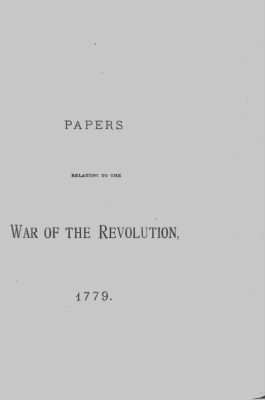 Volume III > Papers Relating to the War of the Revolution, 1779