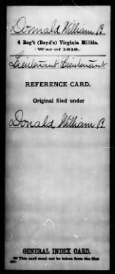 William B > Donnald, William B (Lieutenant)