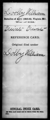 William > Doolly, William (Pvt)