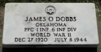 James O Dobbs Military marker