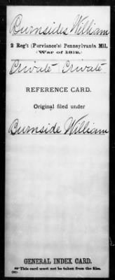 William > Burnsides, William (Pvt)