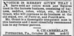 Samuel Chamberlain 1889 Notice Sale of Harness Business.jpg
