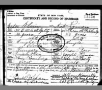 Isidor Klein & Kate Hyman marriage certificate