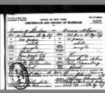 Anna Klein & Morris Stecker marriage certificate